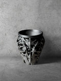Vesseld.com Black textured Tall 3D Printed Planter