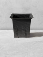 Vesseld Drain Smart Black square planter