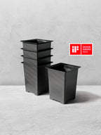 Vesseld Drain Smart Pot T12 Black Perforated Planter