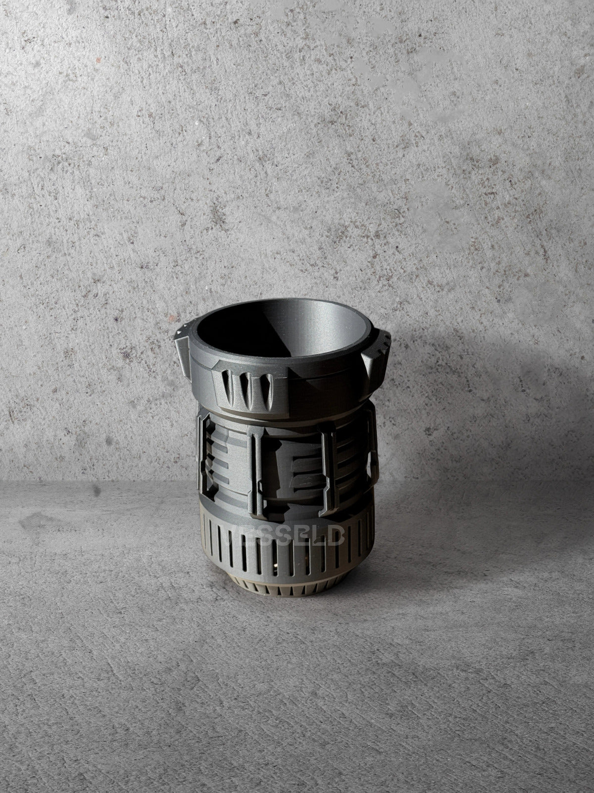 Vesseld.com Tall Black 3D Printed Planter