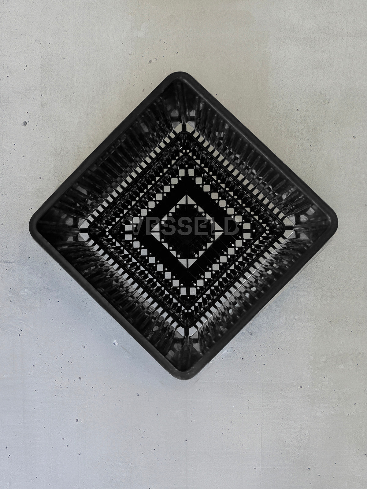 Square Black Airy Meshpots Medium to X-Large