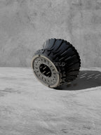 Vesseld.com Bottom of Black Round 3D Printed Planter